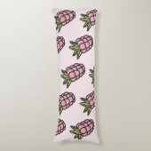 パイナップルパターンY2Kレトロ ファンキー ボディピロー (正面縦)