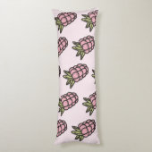 パイナップルパターンY2Kレトロ ファンキー ボディピロー (裏面 (縦))