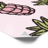 パイナップルパターンY2Kレトロ ファンキー ポスター (コーナー)