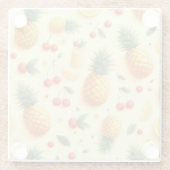 パイナップルパレード ガラスコースター (裏面)