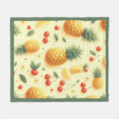 パイナップルパレード フリースブランケット (正面(横))