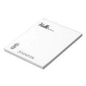 パイナップルパーソナライズされたさん ノートパッド (回転)