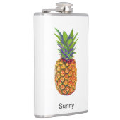 パイナップルパーソナライズされたの果実（白） フラスク (右)