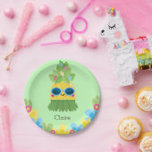 パイナップルパーソナライズされたガールズMs. Onederful First ペーパープレート (パーティー)