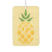 パイナップルパーソナライズされた カーエアーフレッシュナー (正面)