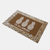 パイナップルパーソナライズされた ドアマット (アングル)