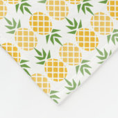 パイナップルパーソナライズされた フリースブランケット (角)