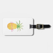 パイナップルパーソナライズされた ラゲッジタグ (正面横)