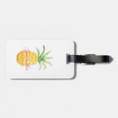 パイナップルパーソナライズされた ラゲッジタグ (裏面横)