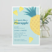 パイナップルパーティーのようにブライダルシャワーしよう 招待状 (スタンド正面)