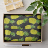 パイナップルパーティー水彩黒いギフト 薄葉紙 (ギフト)