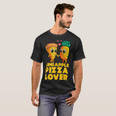 パイナップルピザかわいいハワイアン食品スナック Tシャツ (正面フル)