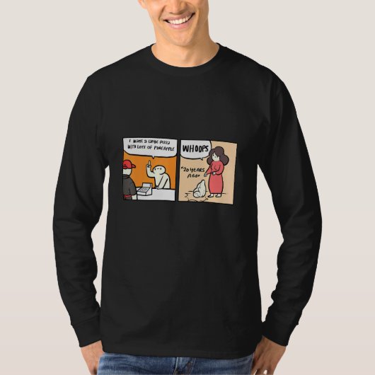 パイナップルピザピザ Tシャツ (正面)