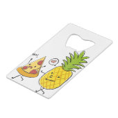 パイナップルピザ クレジットカード栓抜き (正面アングル)