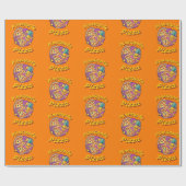 パイナップルピザ ラッピングペーパー (フラット)