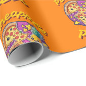 パイナップルピザ ラッピングペーパー (ロールコーナー)