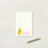 パイナップルピニャコラダスーパーマーケットのショップリストの食事プラン ポストイット (デスク上)