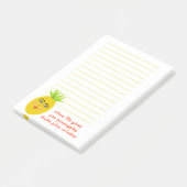パイナップルピニャコラダスーパーマーケットのショップリストの食事プラン ポストイット (アングル)