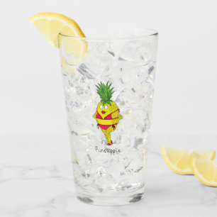 パイナップルピンアップガールおもしろいフルーツ タンブラーグラス