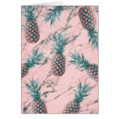 パイナップルピンク大理石スワールモダンありがとう折り畳み (正面)