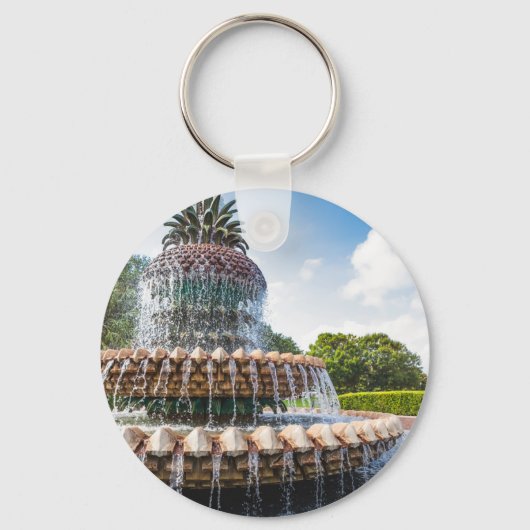パイナップルファウンテンinチャールストン, SC キーホルダー (正面)