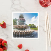 パイナップルファウンテンinチャールストン， SC スタンダードカクテルナプキン (インサイチュ)