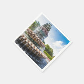 パイナップルファウンテンinチャールストン， SC スタンダードカクテルナプキン (角)