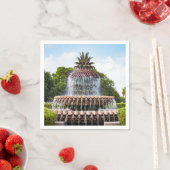 パイナップルファウンテンinチャールストン， SC スタンダードカクテルナプキン (インサイチュ)