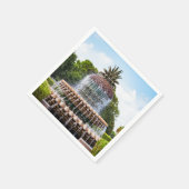 パイナップルファウンテンinチャールストン， SC スタンダードカクテルナプキン (角)