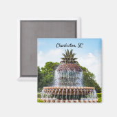 パイナップルファウンテンinチャールストン， SC マグネット (正面/裏面)