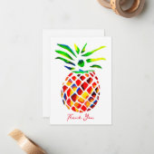 パイナップルファンキーアクールアート ノートカード (正面/裏面インサイチュ)