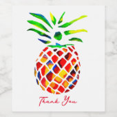 パイナップルファンキーアート ワインラベル (シングルラベル)