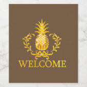 パイナップルファンシーウェルカム ワインラベル (シングルラベル)