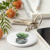 パイナップルフルーツかわいいアナナ キーホルダー (側面)