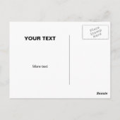 パイナップルフルーツのプリントの郵便はがき ポストカード (裏面)