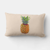 パイナップルフルーツオンライトベージュ ランバークッション (裏面)