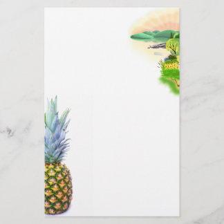 パイナップルフルーツビーチデザートトロピッカラフルカル チラシ