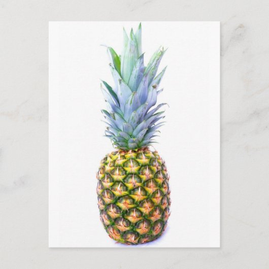 パイナップルフルーツビーチデザートトロピッカラフルカル ポストカード (正面)