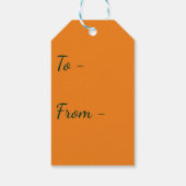 パイナップルフルーツフードトロピカルバイブオレンジライム ギフトタグ (裏面)