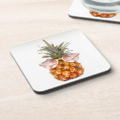 パイナップルフルーツ写真 コースター (左側)