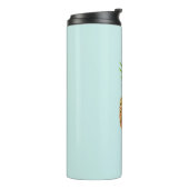 パイナップルフルーツonライトブルー タンブラー (回転左)