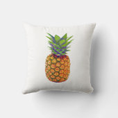 パイナップルフルーツON白 クッション (裏面)