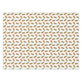 パイナップルフルーツON WHITE TABLELOTH テーブルクロス (正面(横))