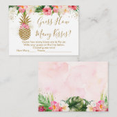 パイナップルフローラ推測いくつのキスブライダルゲーム エンクロージャーカード (正面/裏面)