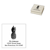 パイナップルプリントカスタムラバーアドレス切手 ラバースタンプ (押印)