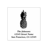 パイナップルプリントカスタムラバーアドレス切手 ラバースタンプ (インプリント)