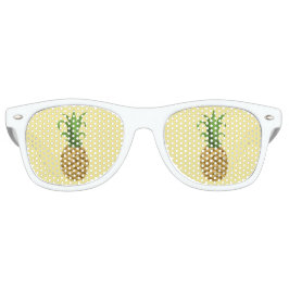 パイナップルプリントサングラス レトロサングラス