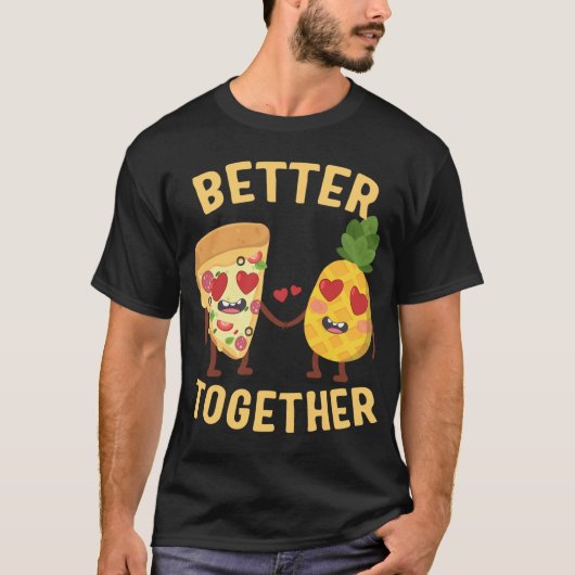 パイナップルベターハワイアンピザ Tシャツ (正面)