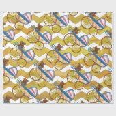 パイナップルベビー物 ラッピングペーパー (フラット)
