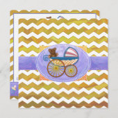 パイナップルベビー物 招待状 (正面/裏面)